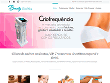 Tablet Screenshot of beautyestetica.com.br